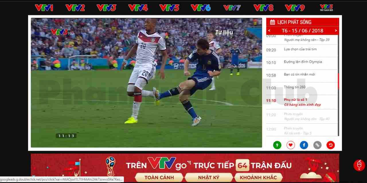 Cách xem bóng đá online miễn phí sử dụng ứng dụng VTV Go