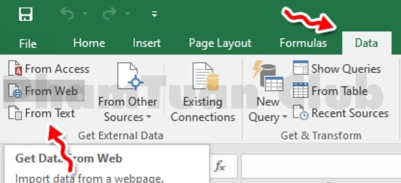 Office 2016: Get data from Web