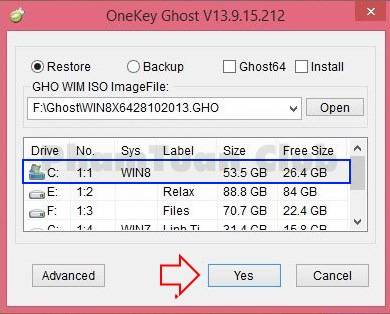 Hướng dẫn cụ thể download onekey ghost
