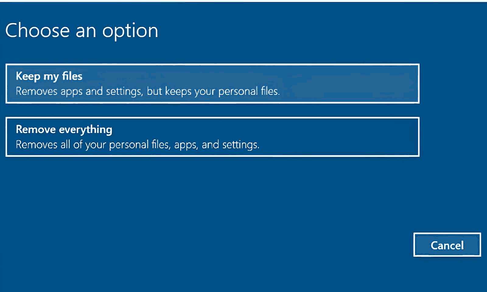 Hướng dẫn reset Windows 10 và loại bỏ toàn bộ dữ liệu trên máy tính