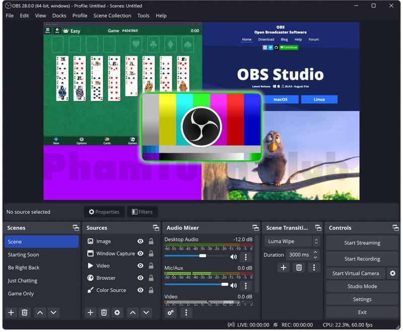 OBS Studio là phần mềm live stream cơ bản 