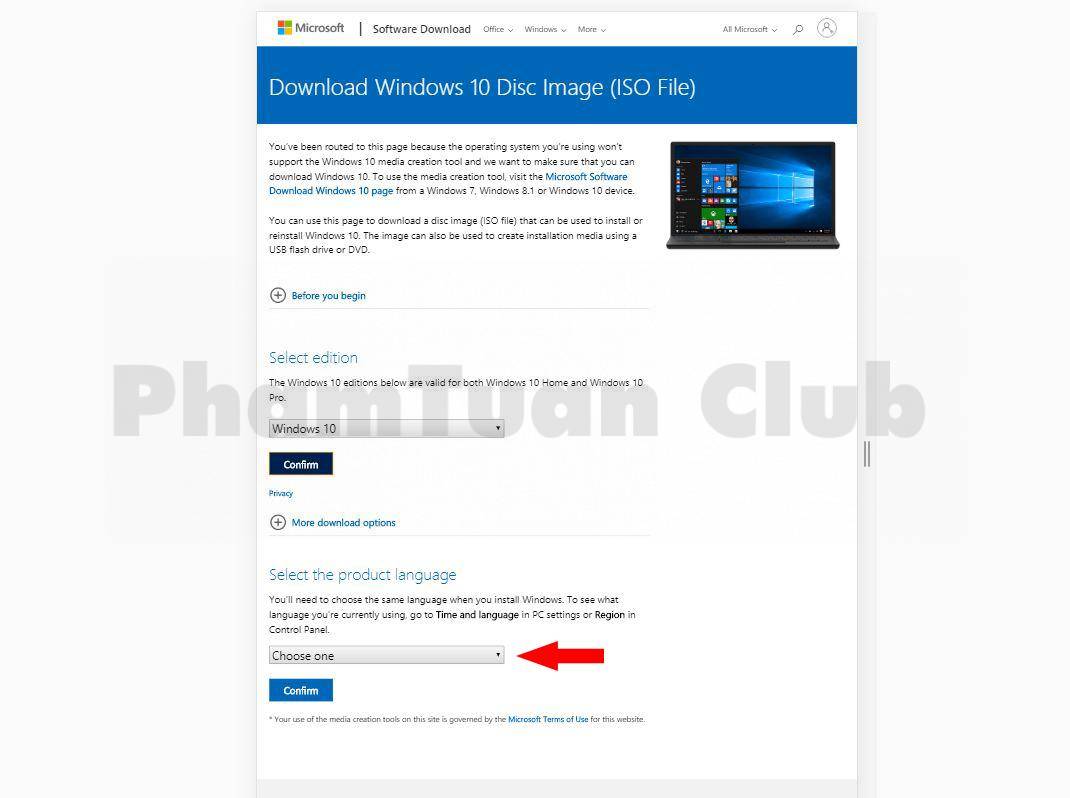 Hướng dẫn download Windows 10 ISO 