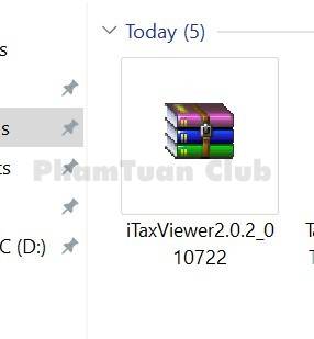 Chọn file Itaxviewer download và giải nén