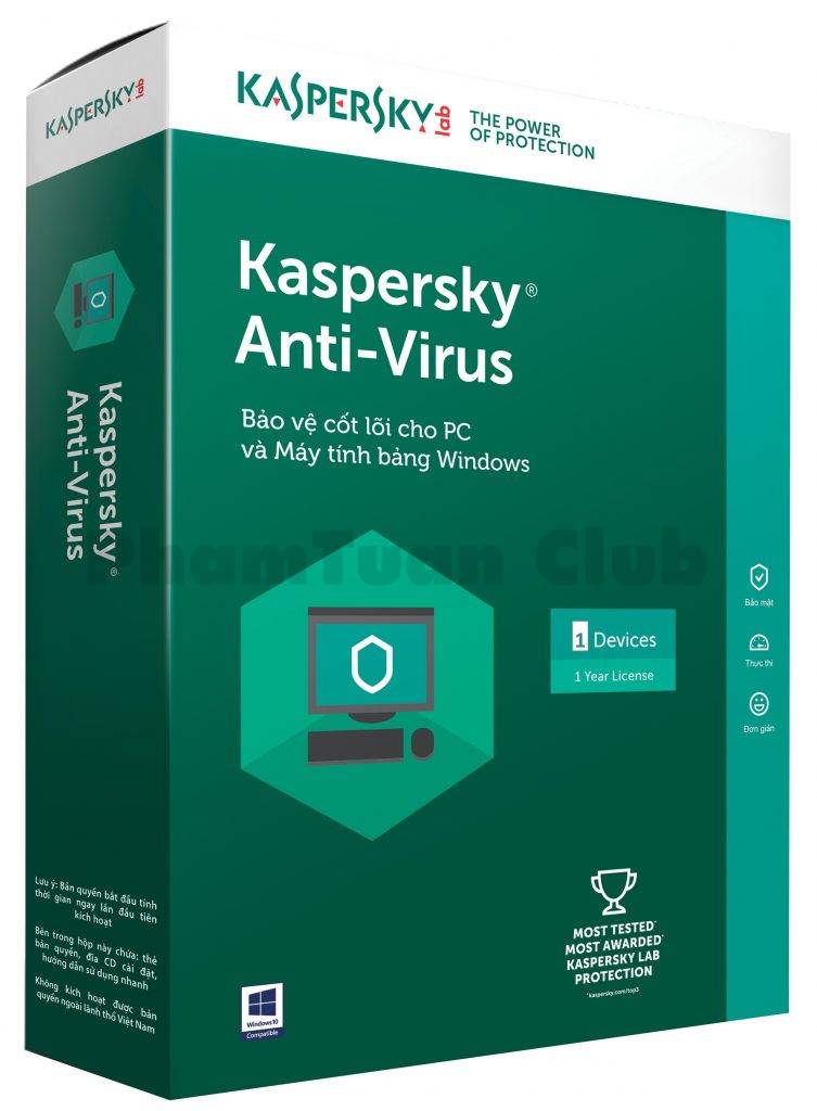 Phần mềm Kaspersky Antivirus – Giải pháp diệt virus trên máy tính win 10